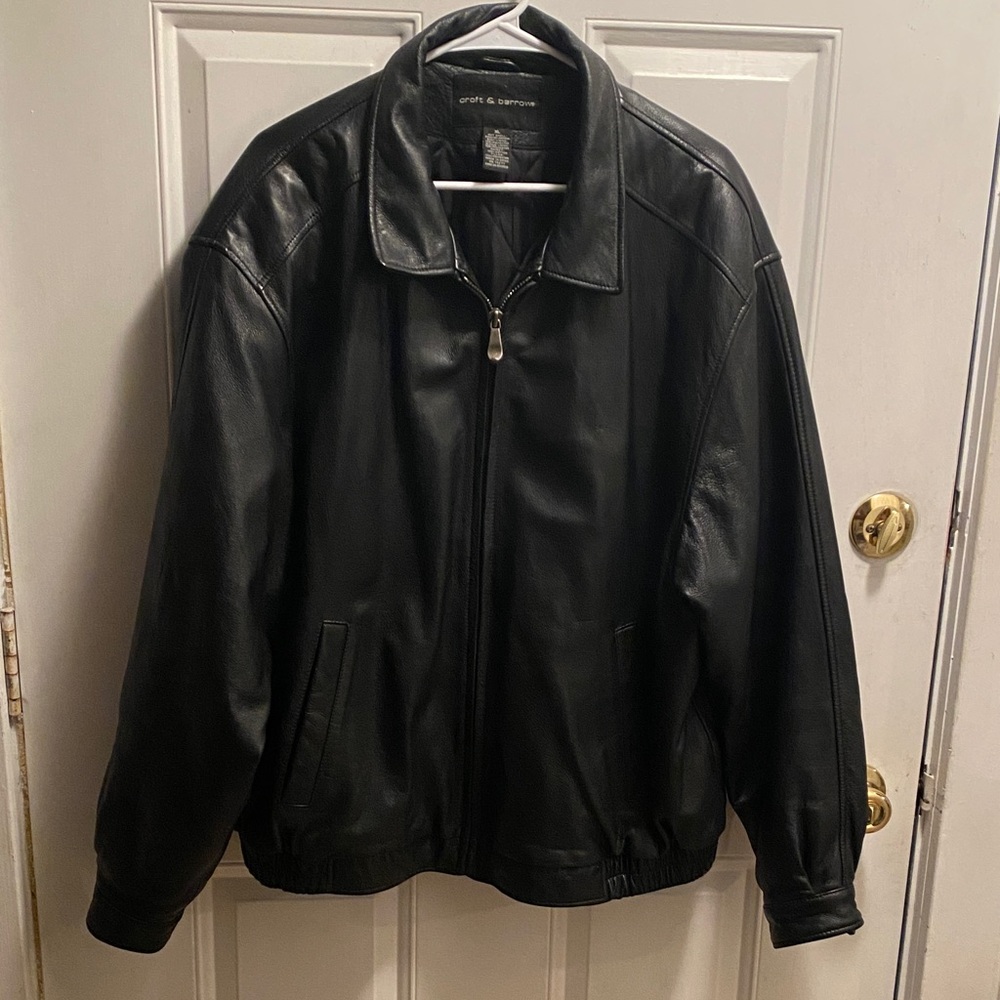 Croft & Barrow Black Bomber Jacket